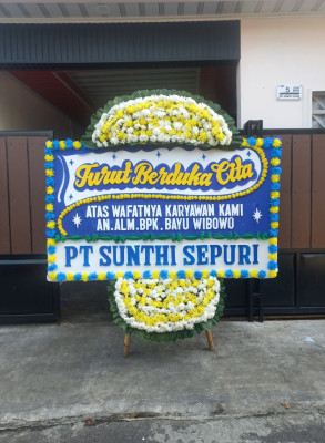Papan Bunga Duka di Bangetayu Kulon